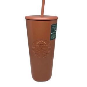 Starbucks NWT Terracota Recycle Orange Tumbler Cup